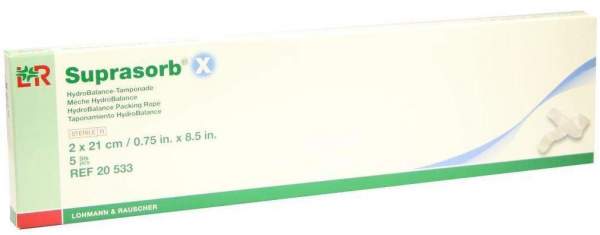 Suprasorb X Hydrobalance Tamponade 2x21cm