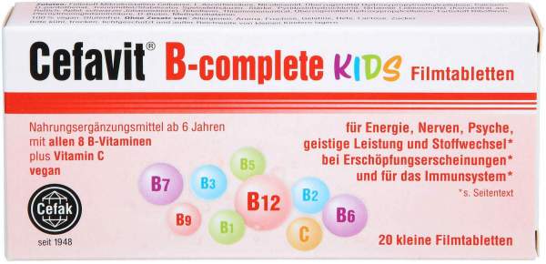 Cefavit B-Complete Kids Filmtabletten 20 Stück