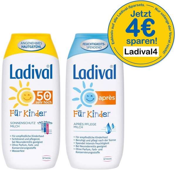 Ladival Kinder Milch LSF 50+ 200 ml + Kinder Apres Lotion 200 ml