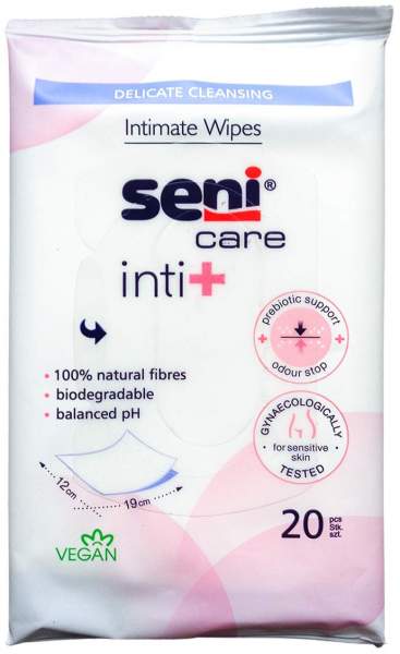 Seni Care Inti+ Feuchttücher 12x19 cm 20 Stück