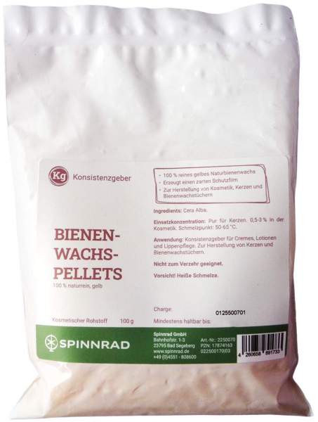 BIENENWACHS-PELLETS gelb 100% naturrein 100 g