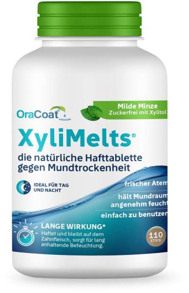 Oracoat Xylimelts Hafttabletten Milde Minze 110 Stück