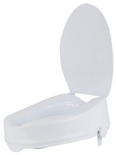 Toilettensitzerhöhung 15 cm mit Deckel
