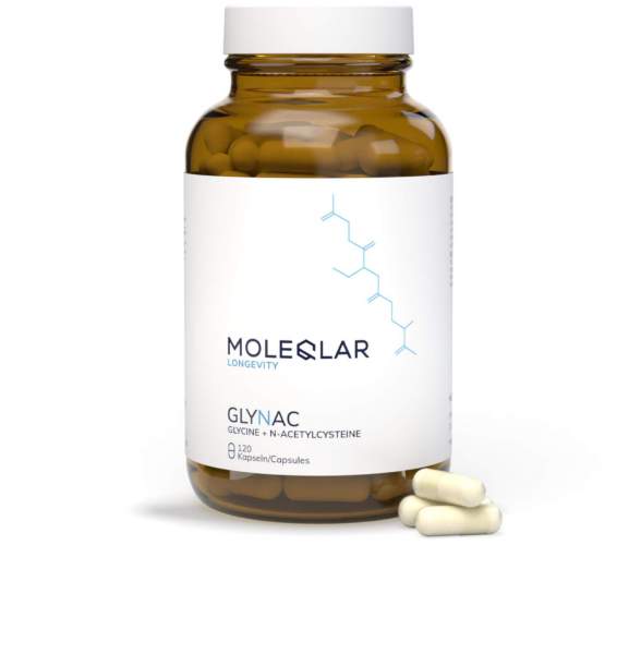 Moleqlar Glynac Glycine &amp; N-Acetylcysteine 120 Kapseln