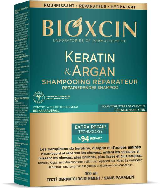 Bioxcin Keratin &amp; Argan Shampoo 300 ml