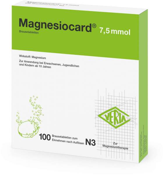 Magnesiocard 7,5 Mmol 100 Brausetabletten
