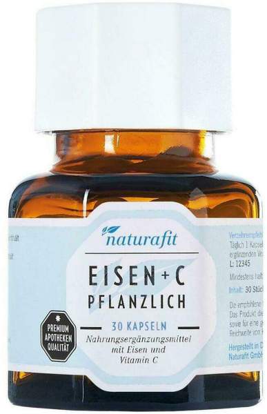 Naturafit Eisen Plus C Pflanzlich 30 Kapseln
