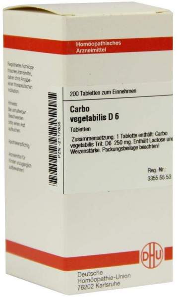 Carbo Vegetabilis D 6 Tabletten 200 Tabletten