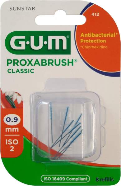 GUM Proxabrush Classic Ersatzbürsten 0,9 mm 8 Stück