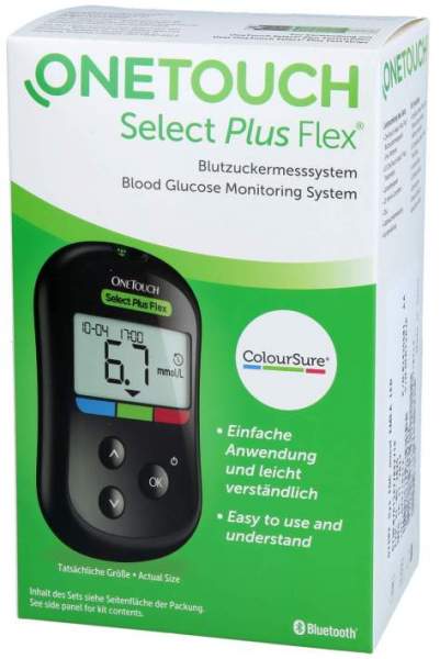 One Touch Select Plus Flex Blutzuckermesssy. Mmol Je L