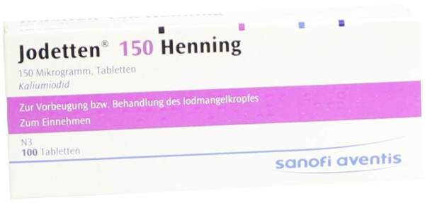 Jodetten 150 Henning 100 Tabletten