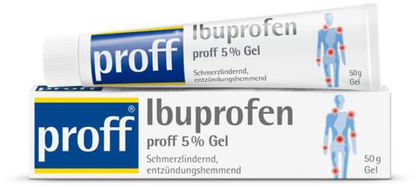 Ibuprofen Proff 5% Gel 50 G