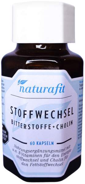 Naturafit Stoffwechsel Bitterstoffe+Cholin Kapseln 60 Stück