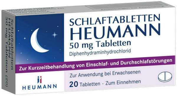 Schlaftabletten Heumann 50 mg 20 Tabletten