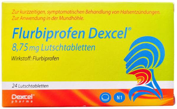 Flurbiprofen Dexcel 8,75 mg Lutschtabletten 24 Stü