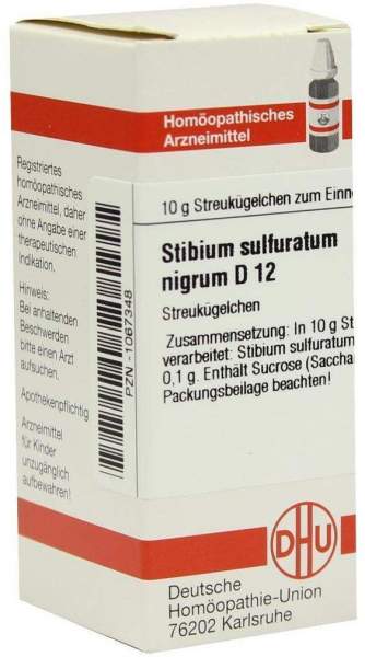 Dhu Stibium Sulfuratum Nigrum D12 10 Gglobuli