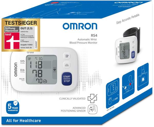 Omron RS4 HEM-6181-E Handgelenk Blutdruckmessgerät 1 Stück