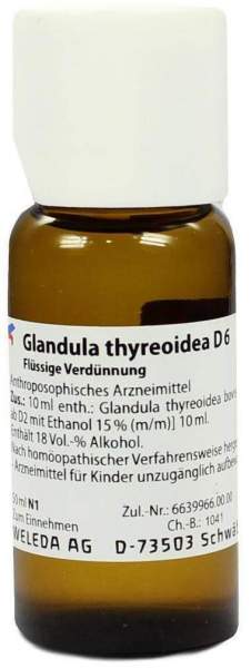 Weleda Glandula Thyreoidea D6 50 ml Dilution