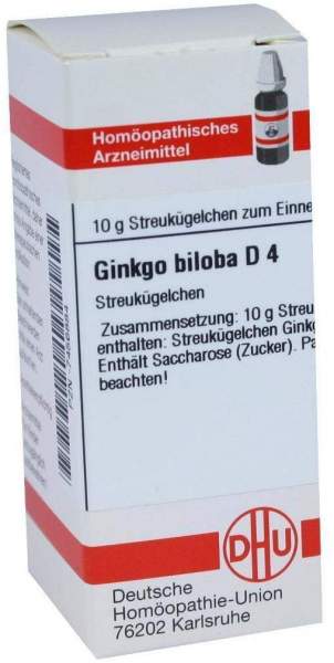 Dhu Ginkgo Biloba D4 10 G Globuli