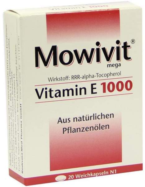 Mowivit Vitamin E 1000 20 Kapseln