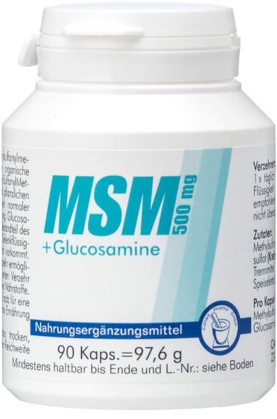 Msm 500 mg + Glucosamine 90 Kapseln