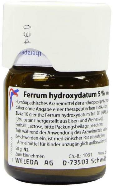 Weleda Ferrum Hydroxydatum 5% 50 g Trituration