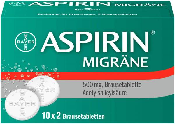 Aspirin Migräne 500 mg Brausetabletten 2 x 10 Stück
