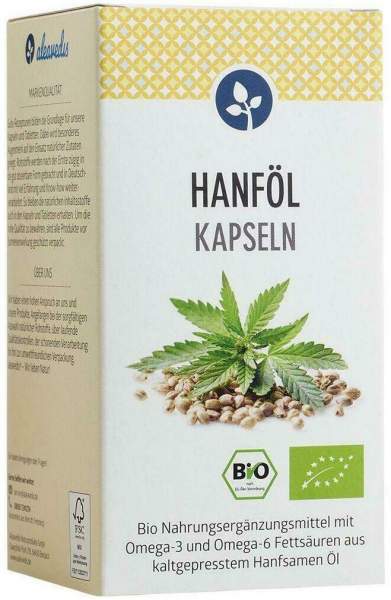 Hanföl 500 mg Bio 120 Kapseln Vegan