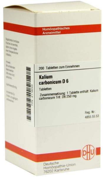 Kalium Carbonicum D6 Dhu Tabletten 200 Tabletten