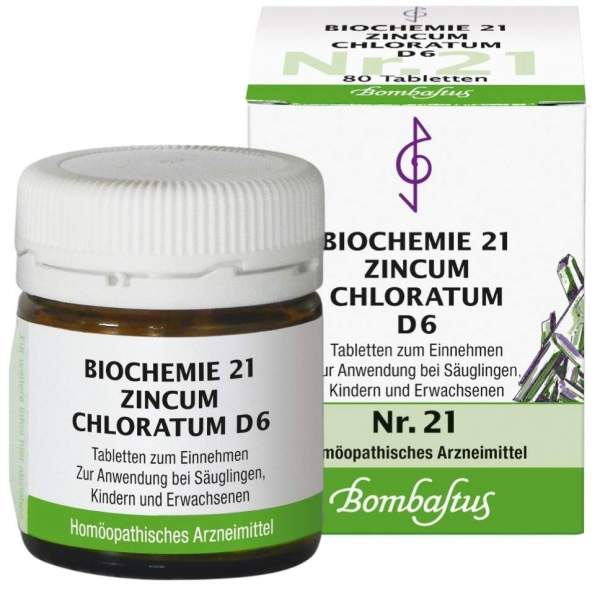 Biochemie 21 Zincum Chloratum D6 80 Tabletten