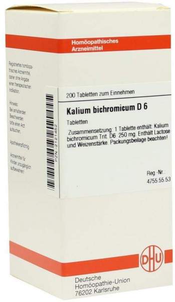 Kalium Bichromicum D 6 200 Tabletten