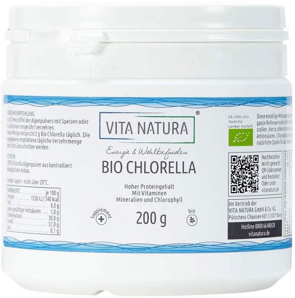 Chlorella Algenpulver Bio 200 G