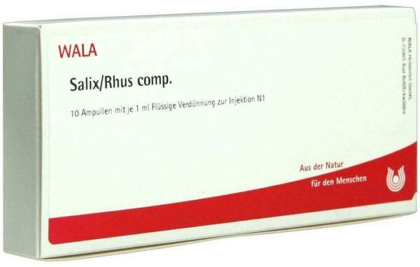 Wala Salix Rhus Comp. 10 X 1 ml Ampullen