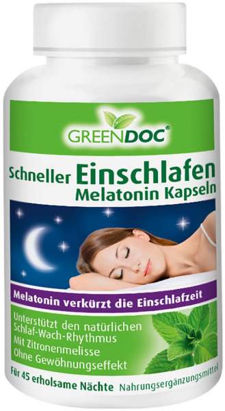 Greendoc schneller einschlafen Melatonin 90 Kapseln