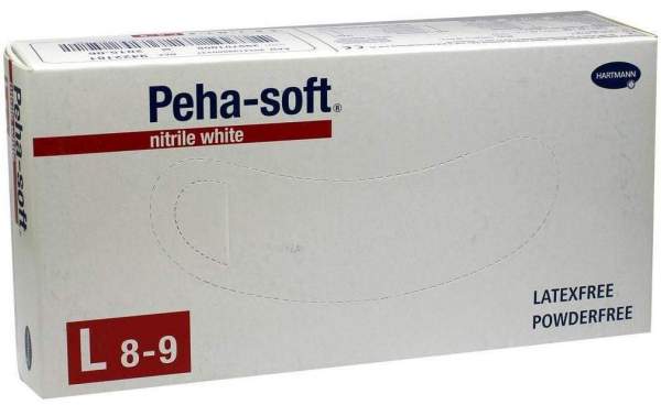 Peha-Soft Nitrile White Unt.Hands.Pud.Fr.Unst.L