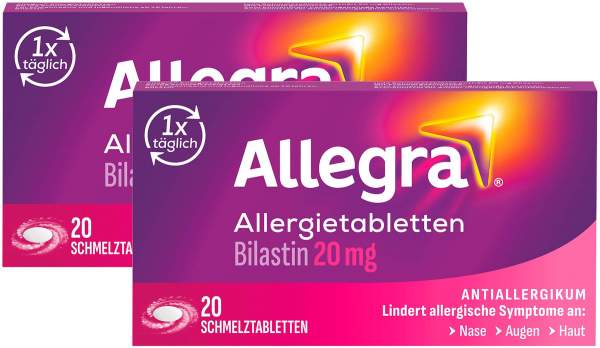 Allegra Allergietabletten 20 mg 2 x 20 Schmelztabletten