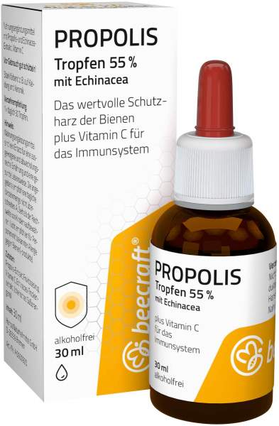 Beecraft Propolis Tropfen 55% plus 30 ml