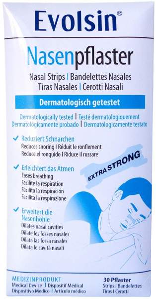 Evolsin Nasenpflaster Extra Stark Transparent