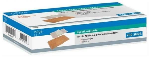 Injektionspflaster Hypoallergen 2 X 4 cm 200 Pflaster