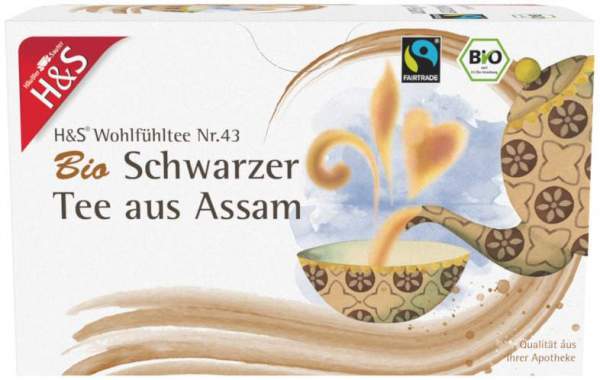 H&amp;S Bio Schwarzer Tee Aus Assam 20 Filterbeutel