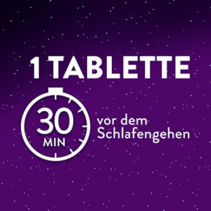 WICK ZzzQuil Gute Nacht Ein- und Durchschlafen, Einnahme einer Tablette 30 Minuten vor dem Schlafengehen für eine erholsame Nacht.