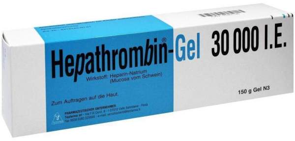 Hepathrombin Gel 30.000 150 G Gel
