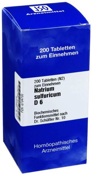 Biochemie 10 Natrium Sulfuricum D 6 200 Tabletten