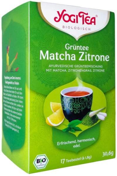Yogi Tea Grüntee Matcha Zitrone 17 Filterbeutel