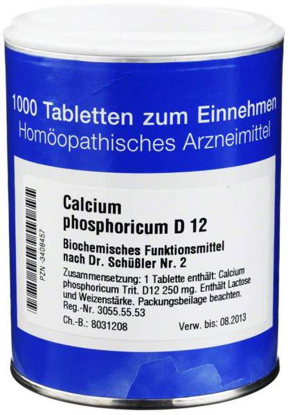 Biochemie 2 Calcium Phosphoricum D 12 1000 Tabletten