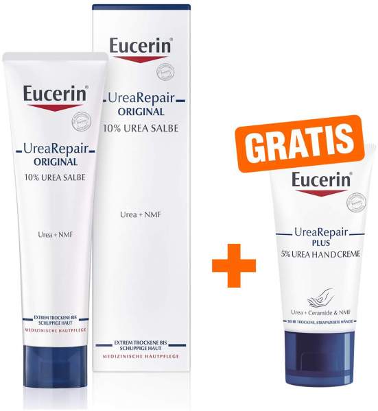 Eucerin UreaRepair Original Salbe 10% 100 ml + gratis Eucerin UreaRepair Plus Handcreme 5% 30 ml