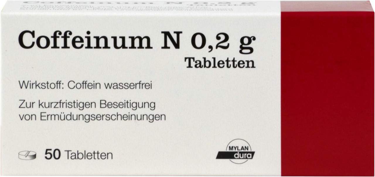 Coffeinum N 0,2 g 50 Tabletten - Bei Ermüdungserscheinungen