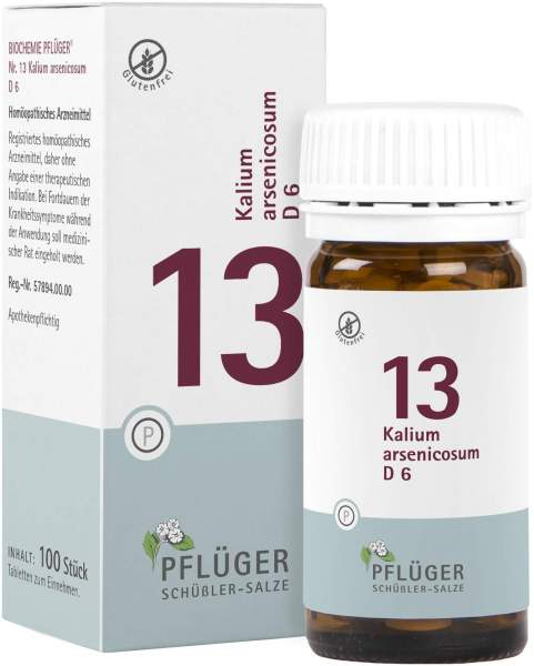 Biochemie Pflüger 13 Kalium Arsenicosum D6 100 Tabletten