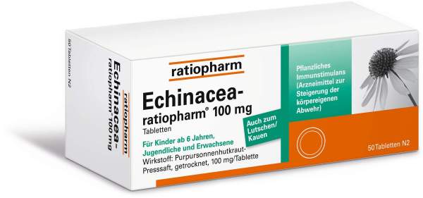 Echinacea Ratiopharm 100 mg 50 Tabletten