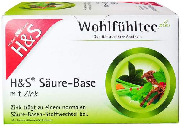 H&amp;S Säure-Base mit Zink 20 x 2 g Filterbeutel